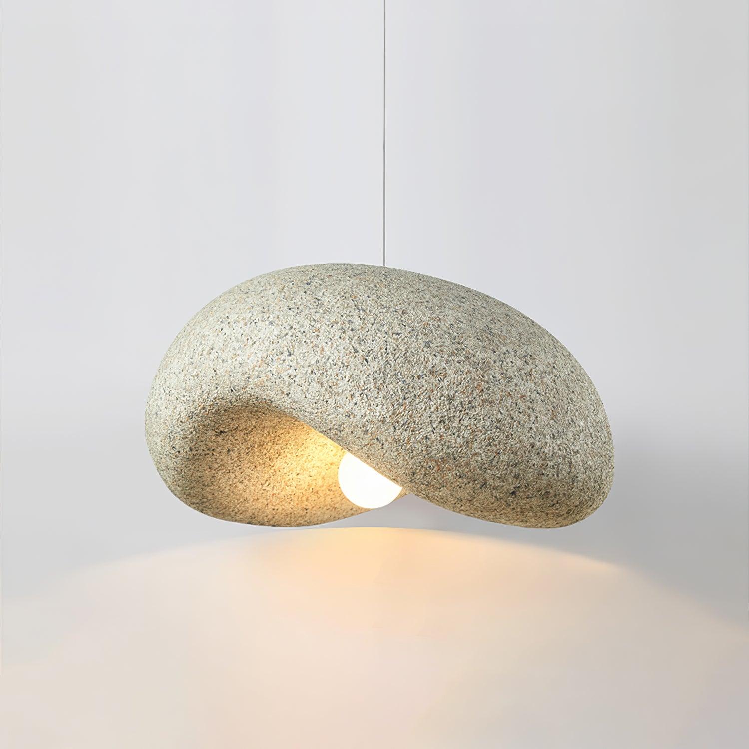 Wabi Sabi Speckled Resin Pendant Lamp Modern Minimalist Organic Hanging Ceiling Light