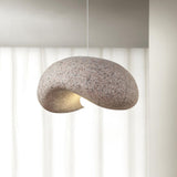 Wabi Sabi Speckled Resin Pendant Lamp Modern Minimalist Organic Hanging Ceiling Light