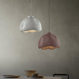 Wabi Sabi Textured Speckled Bell Pendant Lamp for Minimalist Nordic Interior Lighting