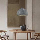 Wabi Sabi Textured Speckled Bell Pendant Lamp for Minimalist Nordic Interior Lighting