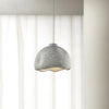 Wabi Sabi Textured Speckled Bell Pendant Lamp for Minimalist Nordic Interior Lighting