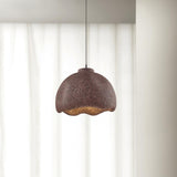 Wabi Sabi Textured Speckled Bell Pendant Lamp for Minimalist Nordic Interior Lighting