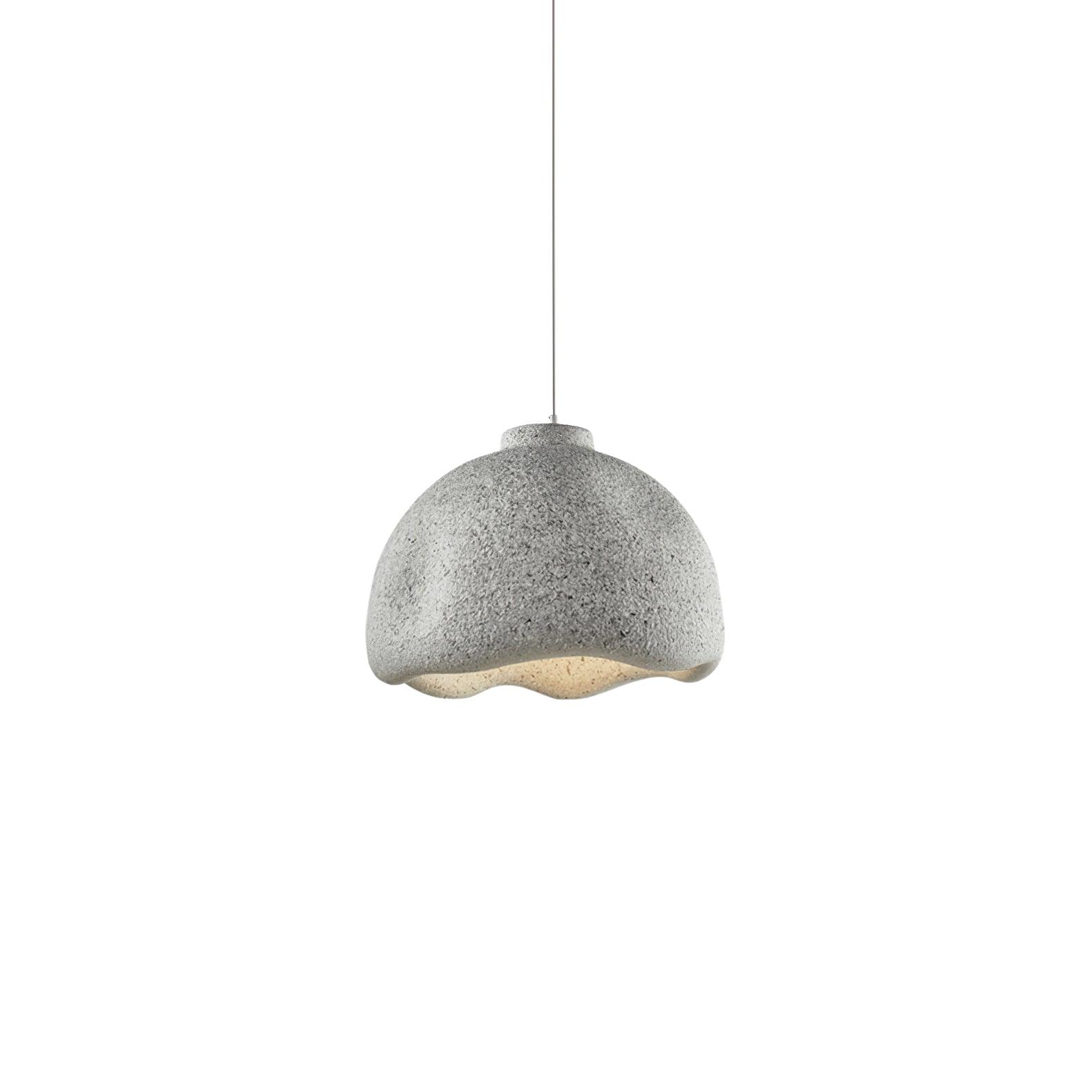 Wabi Sabi Textured Speckled Bell Pendant Lamp for Minimalist Nordic Interior Lighting