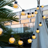 Waterproof 40 LED Globe String Lights Solar Battery USB Powered Warm White Decorative Outdoor Lighting