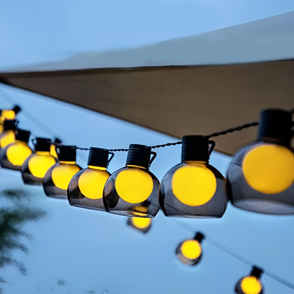 Waterproof 40 LED Globe String Lights Solar Battery USB Powered Warm White Decorative Outdoor Lighting