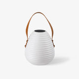 Waterproof Beehive Garden Lantern LED Portable Patio Table Lamp with Leather Handle