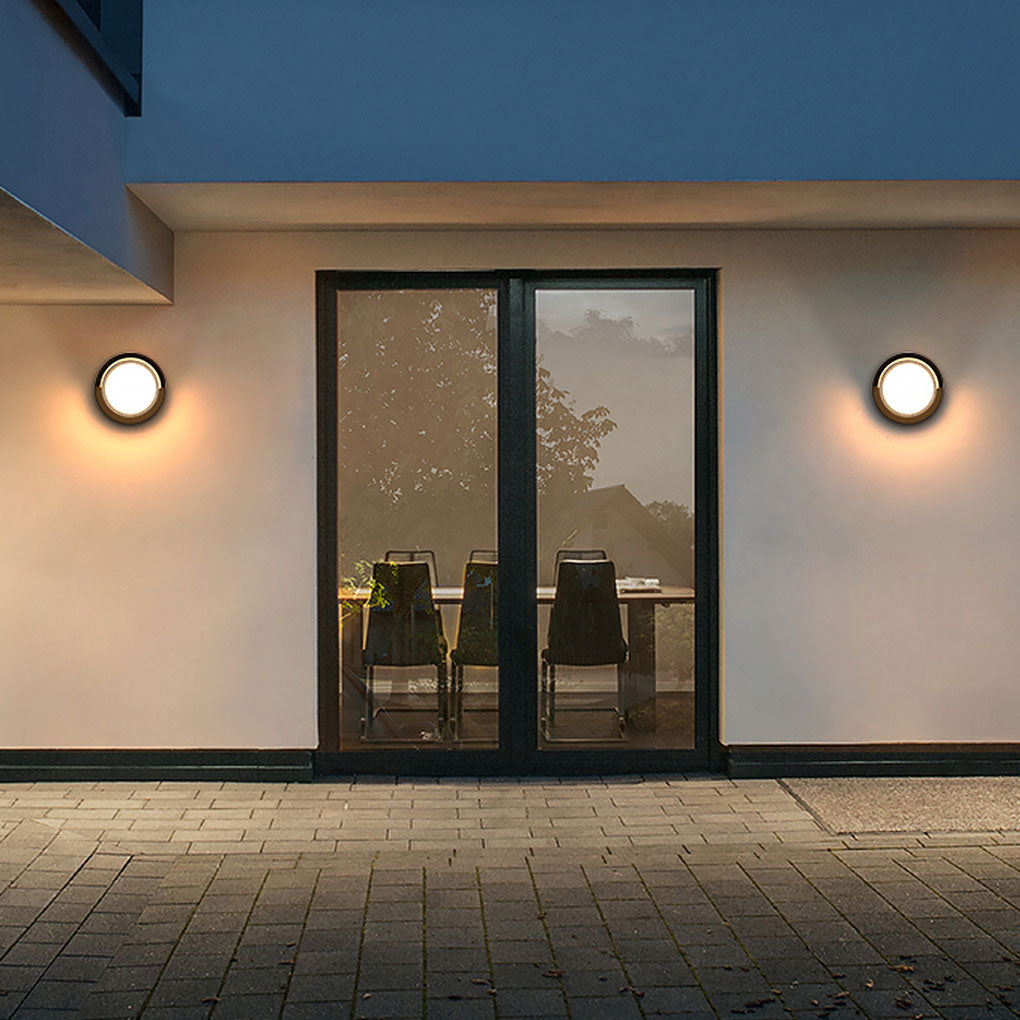 Waterproof IP54 Outdoor LED Wall Lights for Garden Villa Round and Square Die Cast Aluminum Fixtures