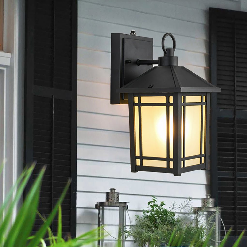 Waterproof LED Outdoor Wall Light with Light Sensor for Exterior Courtyard and Villa Sconce