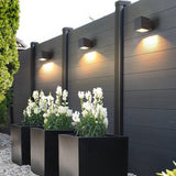 Waterproof LED Outdoor Wall Sconce Modern Minimalist Exterior Light for Porch and Fence