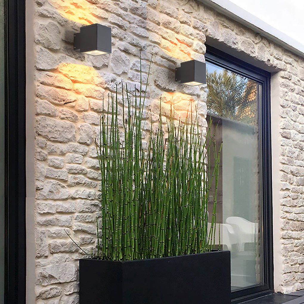 Waterproof LED Outdoor Wall Sconce Modern Minimalist Exterior Light for Porch and Fence