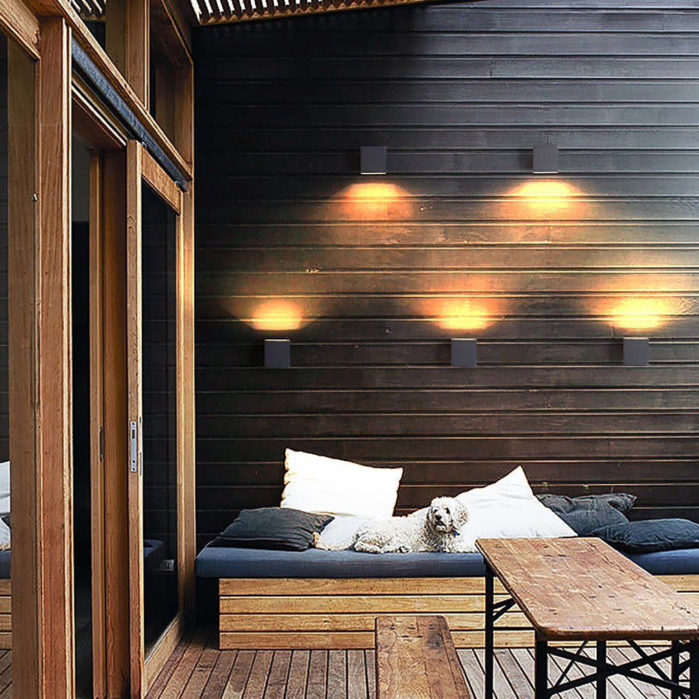 Waterproof LED Outdoor Wall Sconce Modern Minimalist Exterior Light for Porch and Fence