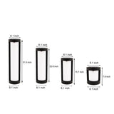 Waterproof Modern Black LED Solar Post Light for Outdoor Garden Pathway and Landscape