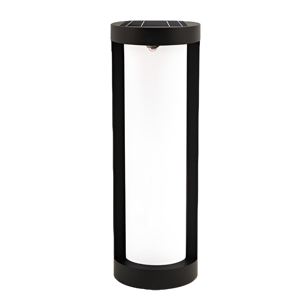 Waterproof Modern Black LED Solar Post Light for Outdoor Garden Pathway and Landscape