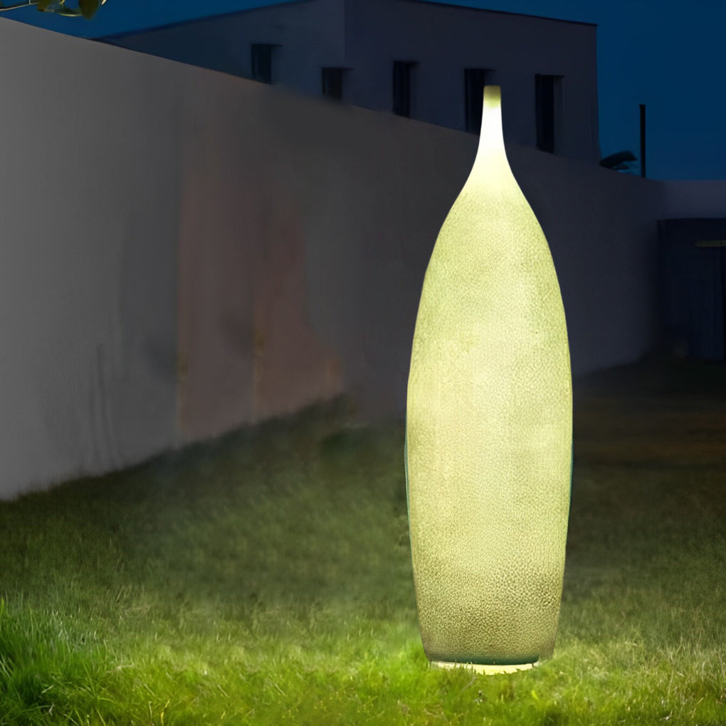 Waterproof Modern Resin Droplet Outdoor Floor Lamp for Garden and Patio Lighting