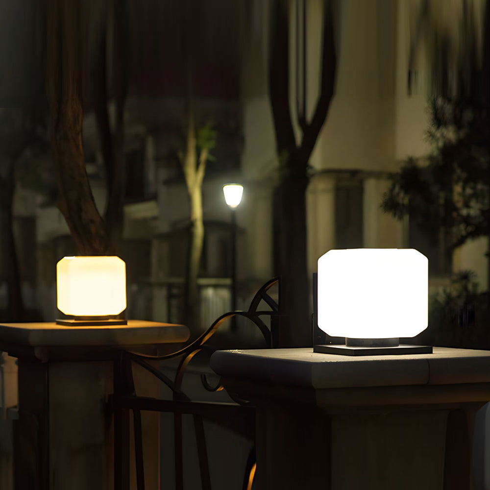 Waterproof Modern Square Outdoor LED Pier Mount Post Lamp for Garden Fence and Pillars