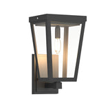Waterproof Modern Square Solar Powered LED Outdoor Wall Sconce for Porch and Garden