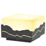 Waterproof Mountain Scene Solar Post Cap Light Outdoor LED Landscape Decorative Fence Lighting