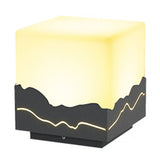 Waterproof Mountain Scene Solar Post Cap Light Outdoor LED Landscape Decorative Fence Lighting
