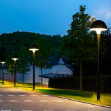 Waterproof Mushroom LED Garden Lawn Lamp Black Aluminum Landscape Pathway Lighting Fixture