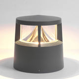 Waterproof Outdoor LED Fence Post Light Sand Gray Landscape Decorative Lamp for Garden and Villa