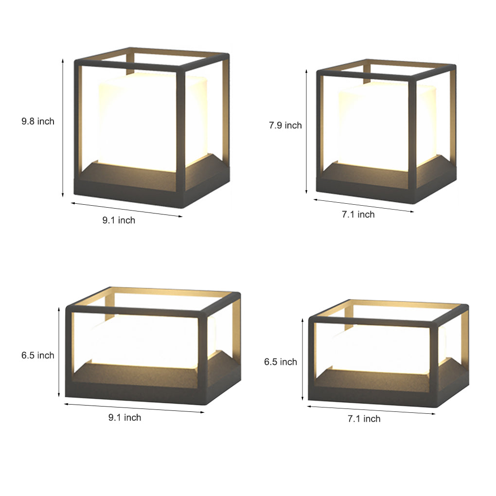 Waterproof Outdoor LED Pillar Light for Fence Post Courtyard and Garden Landscape