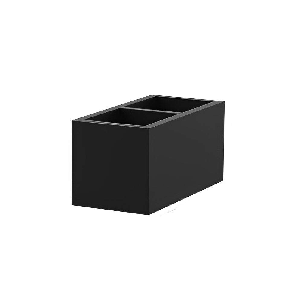 Waterproof Outdoor LED Wall Sconce with Integrated Flowerpot Black Exterior Light