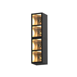 Waterproof Outdoor LED Wall Sconce with Integrated Flowerpot Black Exterior Light