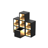 Waterproof Outdoor LED Wall Sconce with Integrated Flowerpot Black Exterior Light