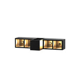 Waterproof Outdoor LED Wall Sconce with Integrated Flowerpot Black Exterior Light