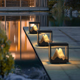 Waterproof Outdoor Solar Mountain Landscape Column Light LED Pillar Lamp for Garden Courtyard