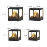 Waterproof Outdoor Solar Mountain Landscape Column Light LED Pillar Lamp for Garden Courtyard