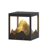 Waterproof Outdoor Solar Mountain Landscape Column Light LED Pillar Lamp for Garden Courtyard