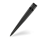 Waterproof Retro Solar Powered Outdoor Pathway Light Black Aluminum Landscape Stake
