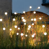 Waterproof Solar Firefly Garden Lights Set of 2 Outdoor 10 LED Swaying Landscape Pathway Decor