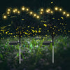 Waterproof Solar Firefly Garden Lights Set of 2 Outdoor 10 LED Swaying Landscape Pathway Decor