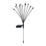 Waterproof Solar Firefly Garden Lights Set of 2 Outdoor 10 LED Swaying Landscape Pathway Decor