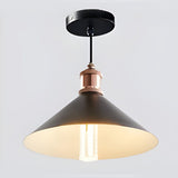 Waterproof Solar Powered LED Pendant Light Hanging Conical Garden Lamp with Dual Color Modes