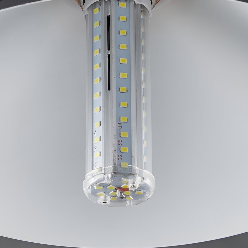 Waterproof Solar Powered LED Pendant Light Hanging Conical Garden Lamp with Dual Color Modes