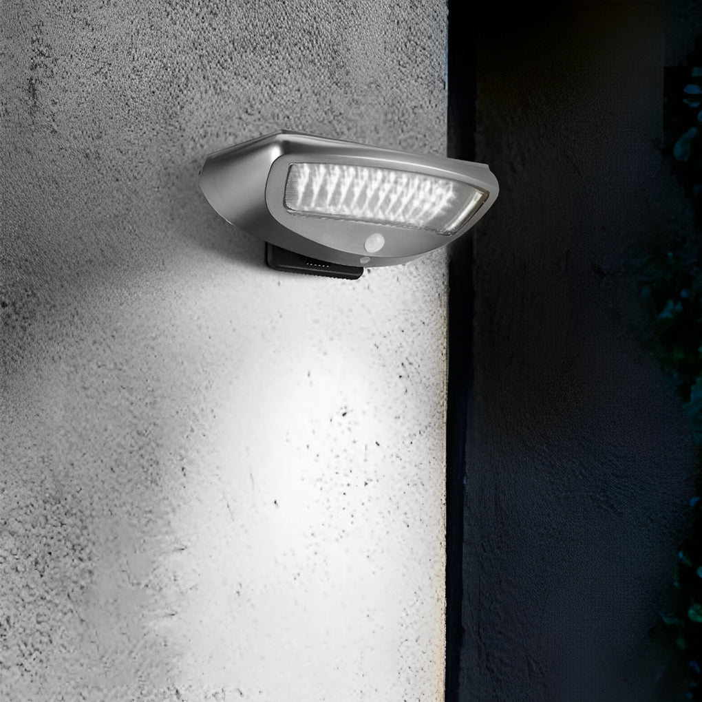 Waterproof Solar Powered Motion Sensor Wall Light with 45 Degree Adjustable Head for Garden Security