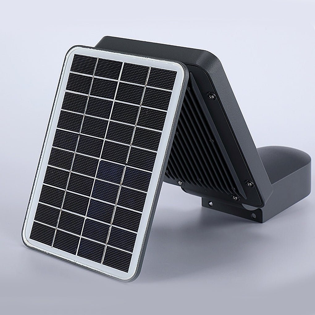 Waterproof Solar Powered Outdoor LED Wall Sconce Modern Aluminum Garden Path Lighting