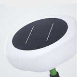 Waterproof Solar Torchiere Outdoor Floor Lamp 76 Inch Tall Portable Black Aluminum Garden Light