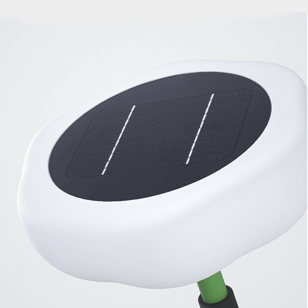 Waterproof Solar Torchiere Outdoor Floor Lamp 76 Inch Tall Portable Black Aluminum Garden Light