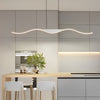 Wave Design Modern LED Chandelier Dimmable Minimalist Pendant Lighting for Bar and Dining Area