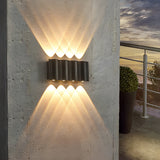 Wave Design Modern LED Waterproof Outdoor Wall Washer Light Up and Down Sconce