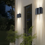 Wave Design Waterproof LED Outdoor Wall Light Aluminum Up and Down Sconce for Porch and Villa