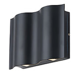 Wave Design Waterproof LED Outdoor Wall Light Aluminum Up and Down Sconce for Porch and Villa