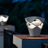 Wave Stacking Modern Outdoor Waterproof Landscape Wall Sconces and Garden Fence Post Lamp