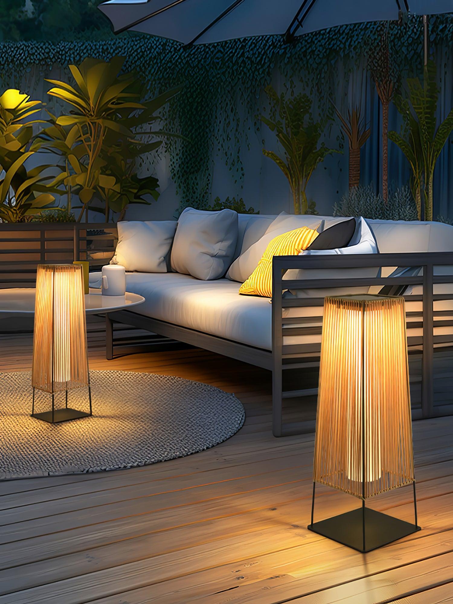 weatherproof-plastic-rattan-outdoor-post-light-for-garden-path-with-solar-and-hardwired-options