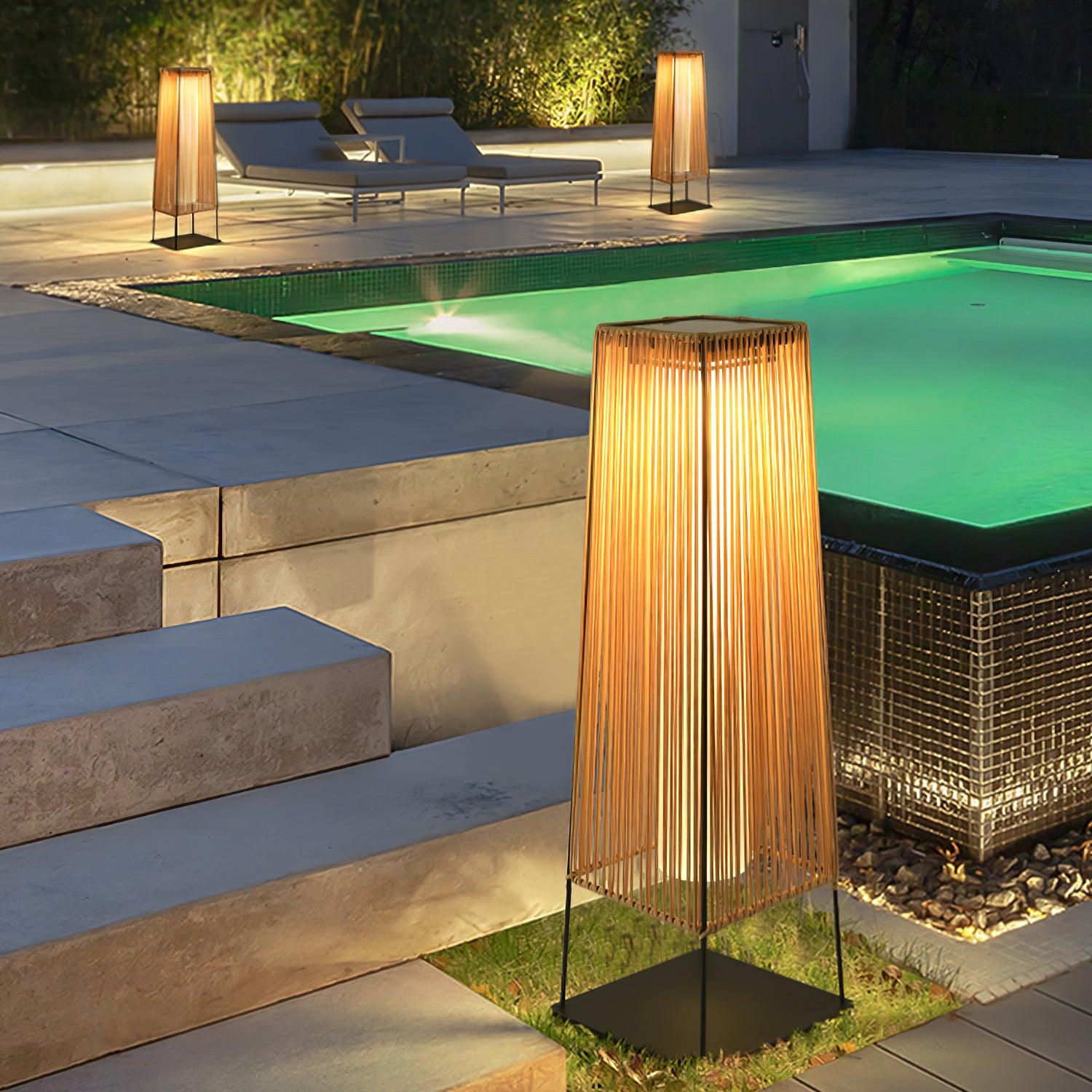 weatherproof-plastic-rattan-outdoor-post-light-for-garden-path-with-solar-and-hardwired-options