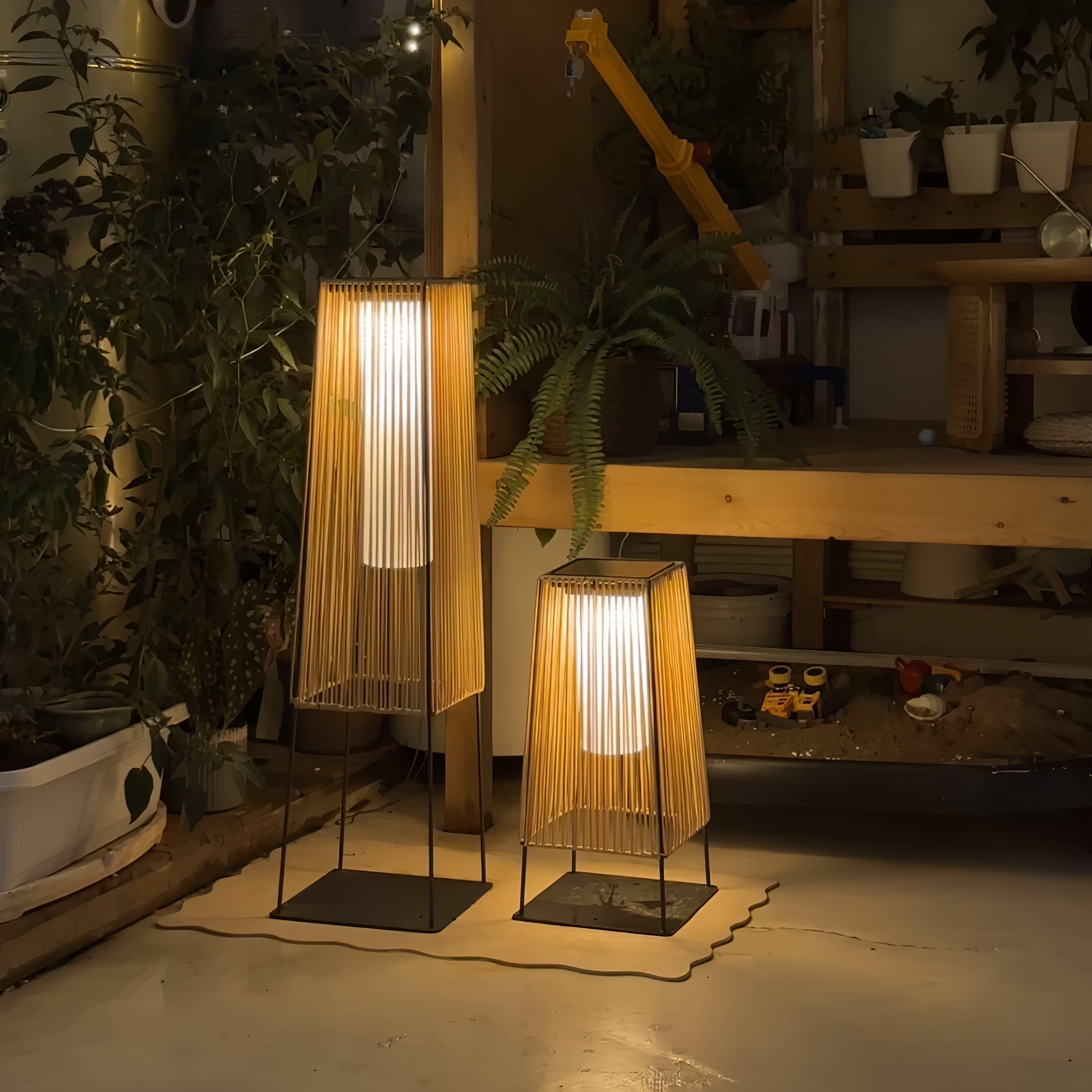 weatherproof-plastic-rattan-outdoor-post-light-for-garden-path-with-solar-and-hardwired-options
